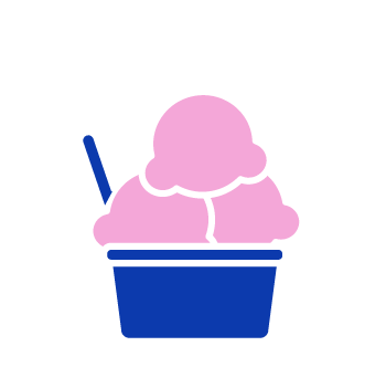 Ice cream scope in cup